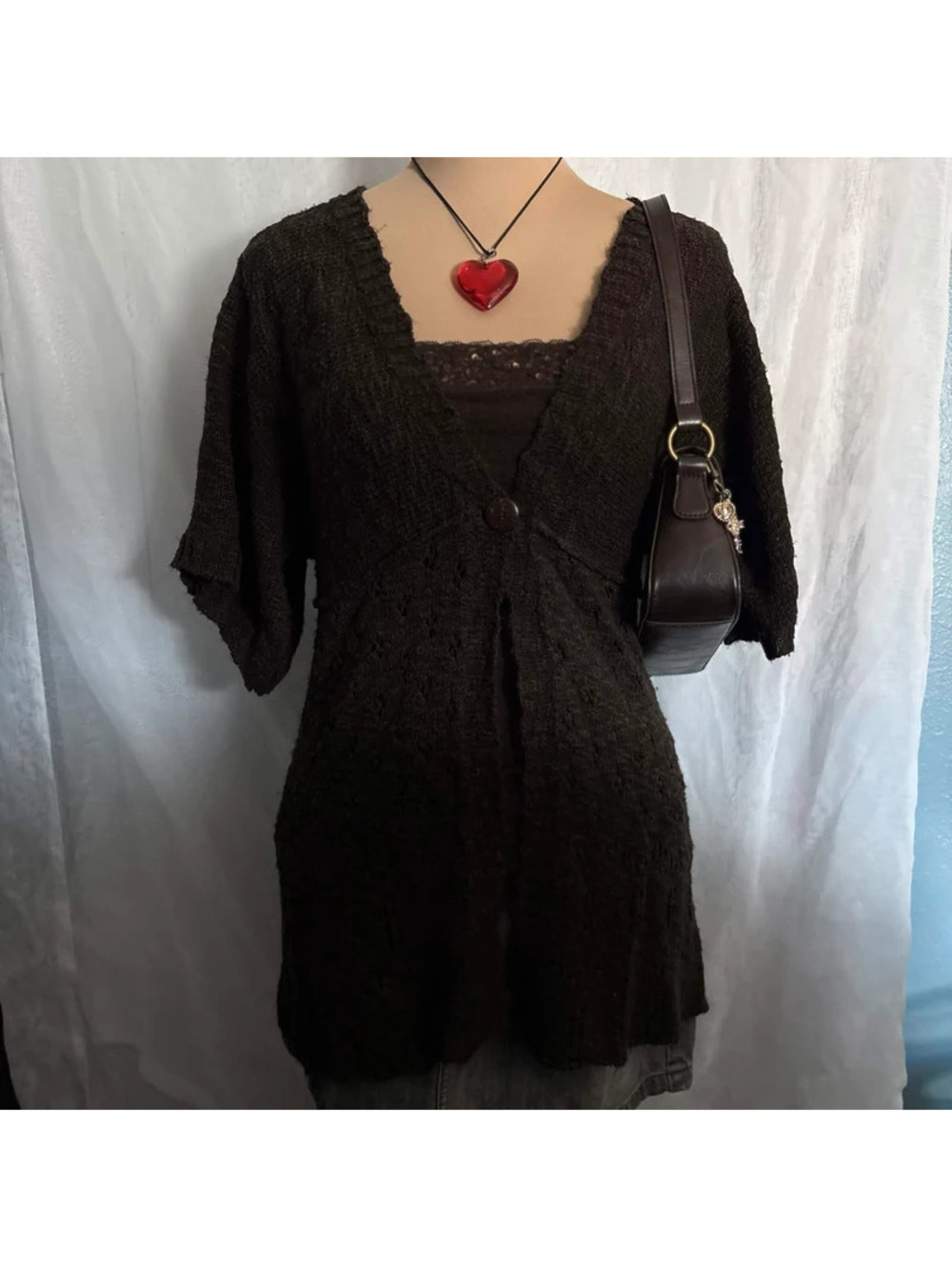 brown whimsy cardigan